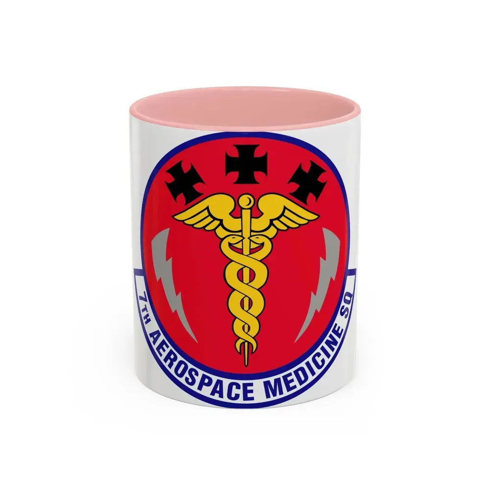 7th Aerospace Medicine Squadron (U.S. Air Force) Accent Coffee Mug 11oz Pink - Go Mug Yourself