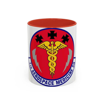 7th Aerospace Medicine Squadron (U.S. Air Force) Accent Coffee Mug 11oz Red - Go Mug Yourself