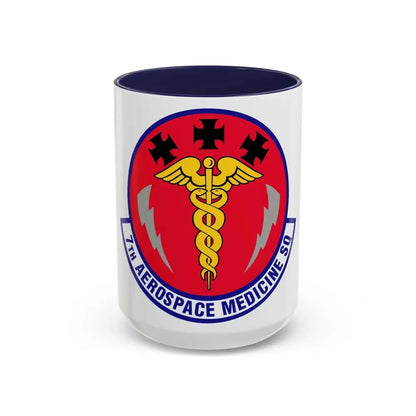 7th Aerospace Medicine Squadron (U.S. Air Force) Accent Coffee Mug 15oz Navy - Go Mug Yourself