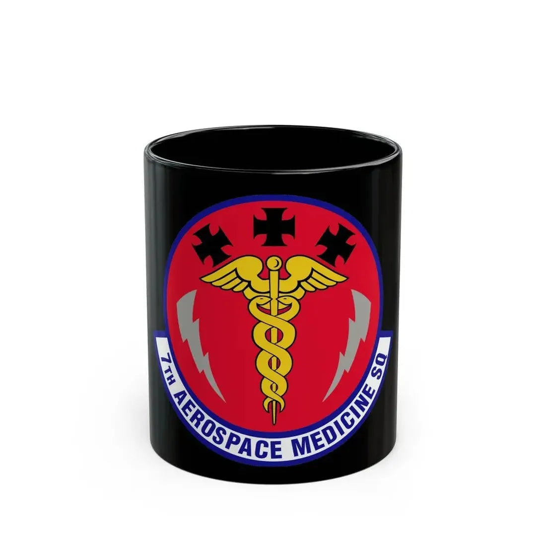 7th Aerospace Medicine Squadron (U.S. Air Force) Black Coffee Mug 11oz - Go Mug Yourself