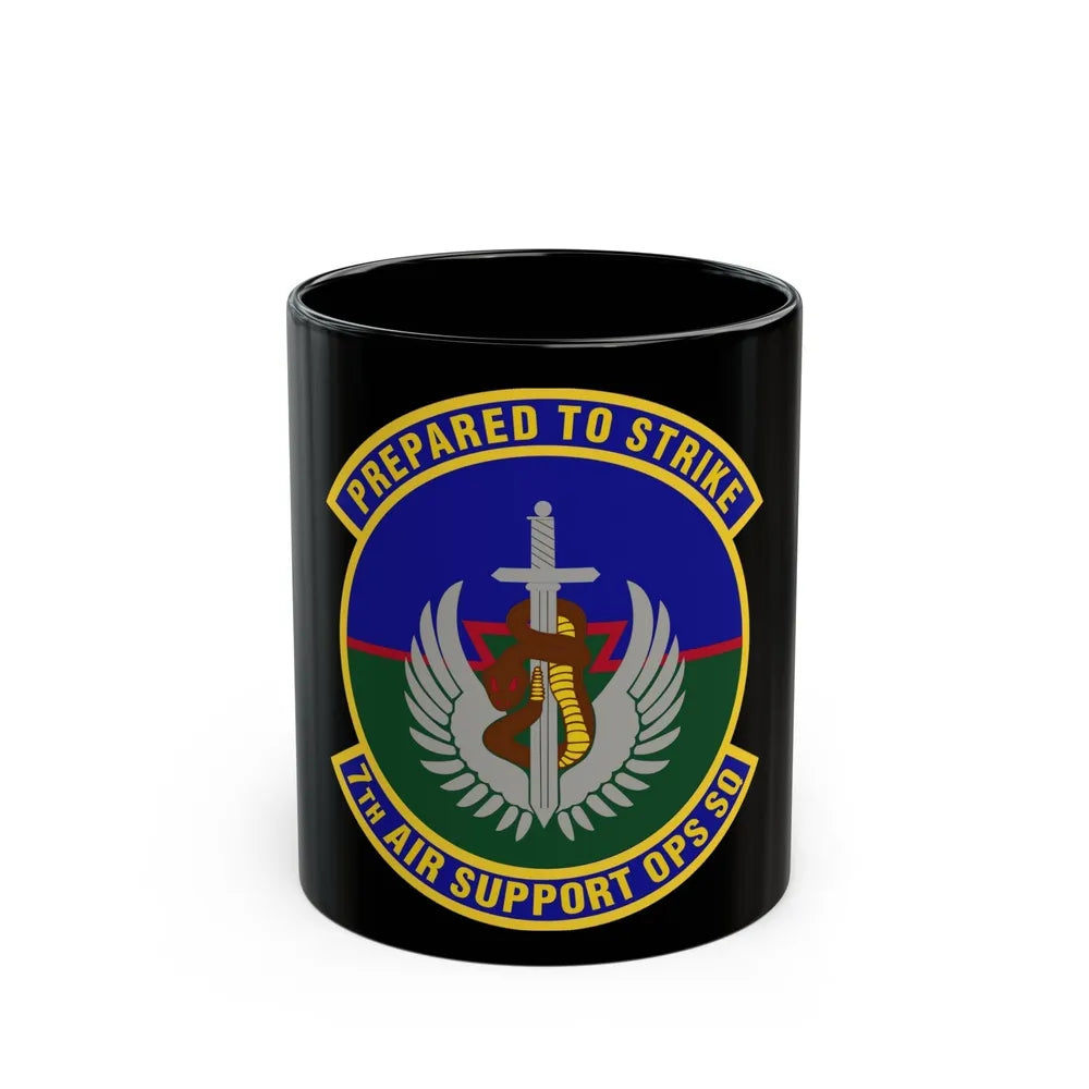 7th Air Support Operations Squadron (U.S. Air Force) Black Coffee Mug-11oz-Go Mug Yourself