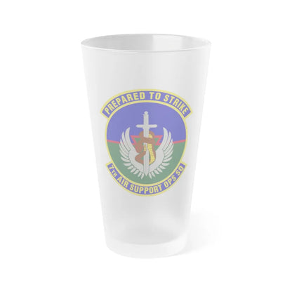 7th Air Support Operations Squadron (U.S. Air Force) Frosted Pint Glass 16oz-Go Mug Yourself