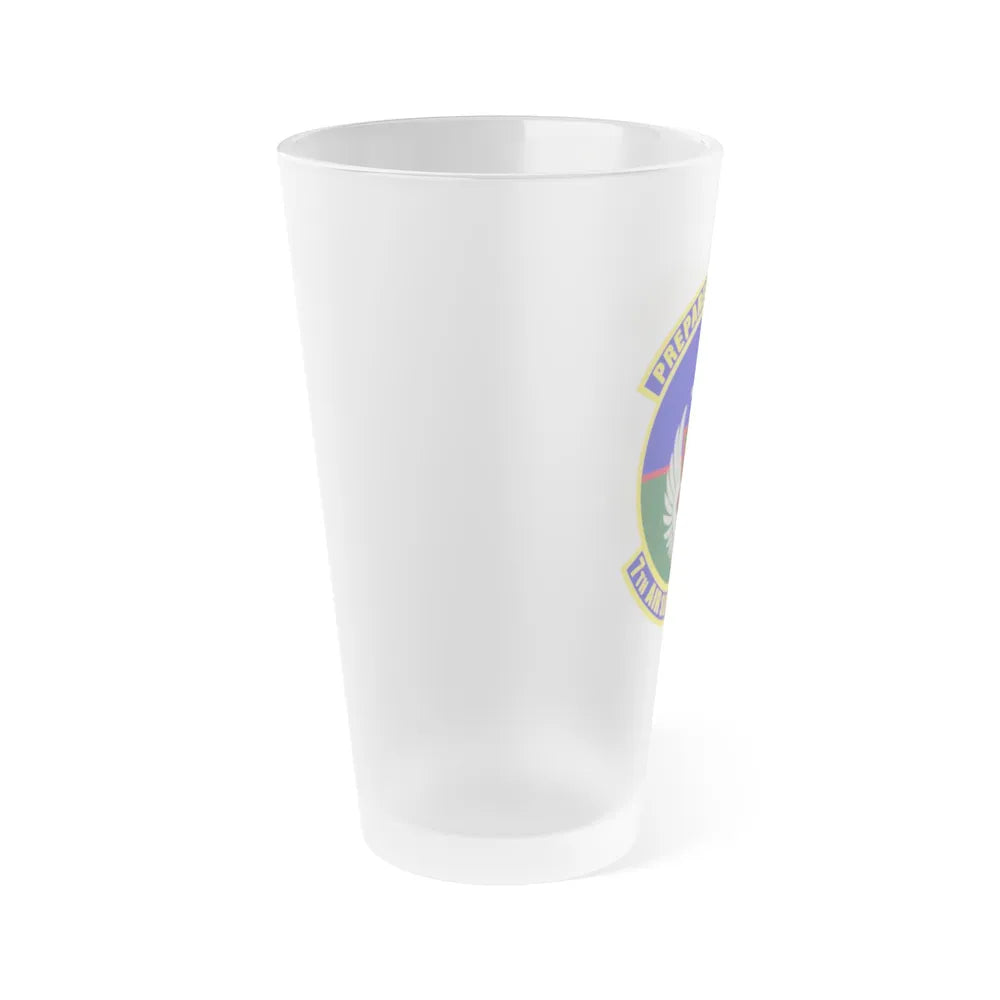 7th Air Support Operations Squadron (U.S. Air Force) Frosted Pint Glass 16oz-Go Mug Yourself