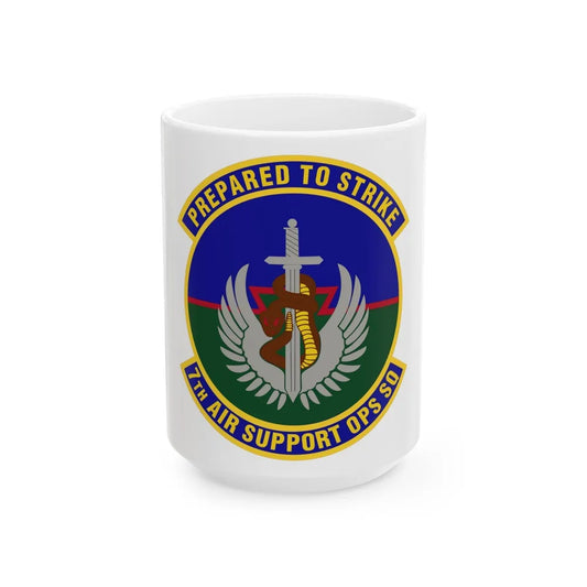 7th Air Support Operations Squadron (U.S. Air Force) White Coffee Mug-15oz-Go Mug Yourself