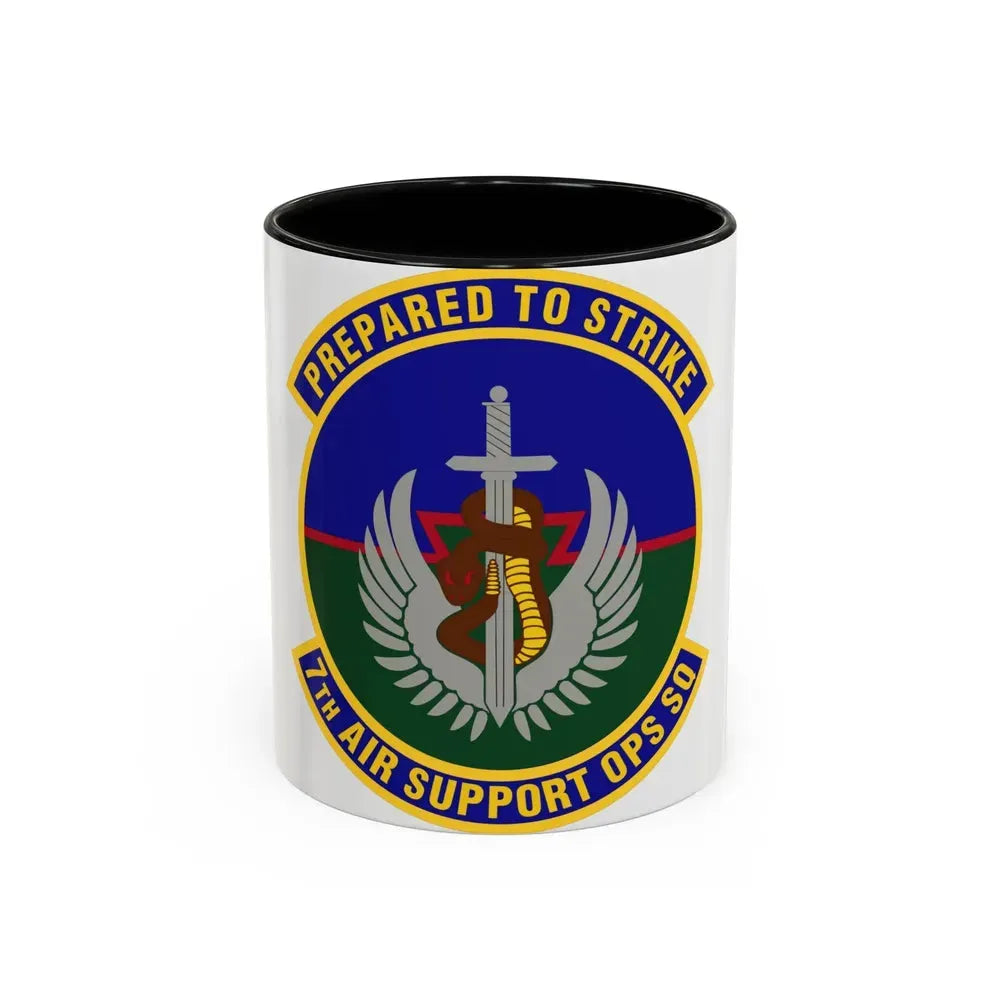 7th Air Support Operations Squadron (U.S. Air Force) Accent Coffee Mug 11oz Black - Go Mug Yourself