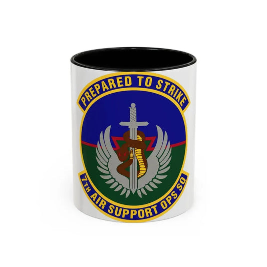 7th Air Support Operations Squadron (U.S. Air Force) Accent Coffee Mug 11oz Black - Go Mug Yourself