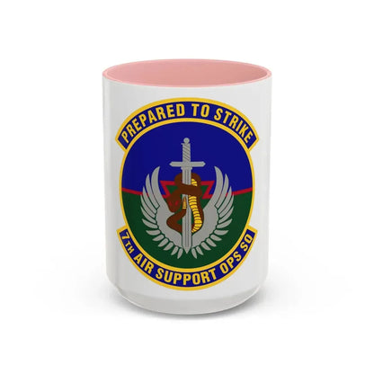 7th Air Support Operations Squadron (U.S. Air Force) Accent Coffee Mug 15oz Pink - Go Mug Yourself