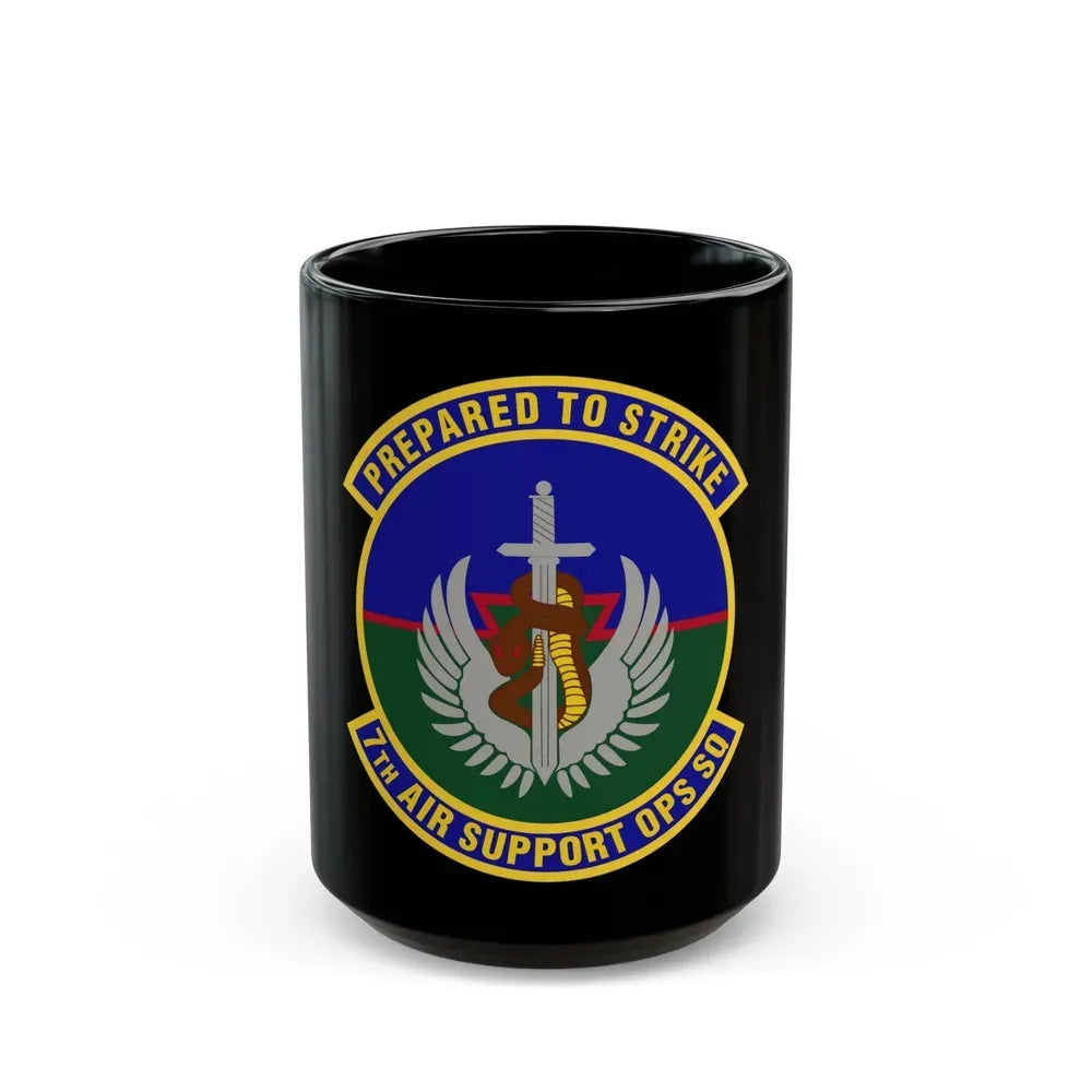 7th Air Support Operations Squadron (U.S. Air Force) Black Coffee Mug 15oz - Go Mug Yourself