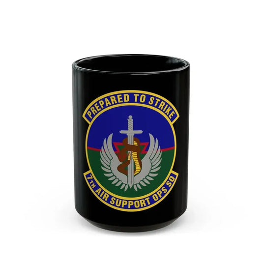 7th Air Support Operations Squadron (U.S. Air Force) Black Coffee Mug 15oz - Go Mug Yourself