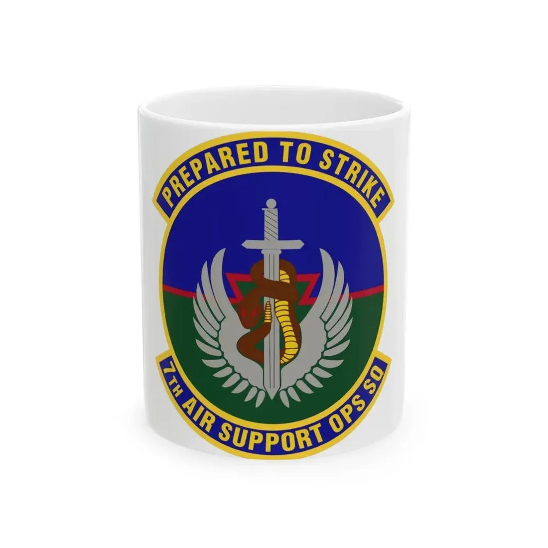 7th Air Support Operations Squadron (U.S. Air Force) White Coffee Mug 11oz - Go Mug Yourself