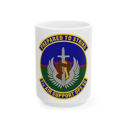 7th Air Support Operations Squadron (U.S. Air Force) White Coffee Mug 15oz - Go Mug Yourself