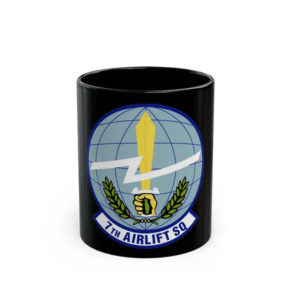 7th Airlift Squadron (U.S. Air Force) Black Coffee Mug-11oz-Go Mug Yourself