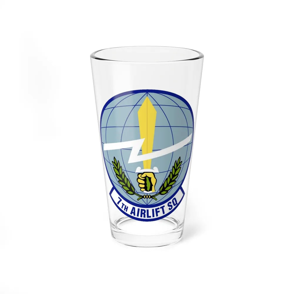 7th Airlift Squadron (U.S. Air Force) Pint Glass 16oz-16oz-Go Mug Yourself