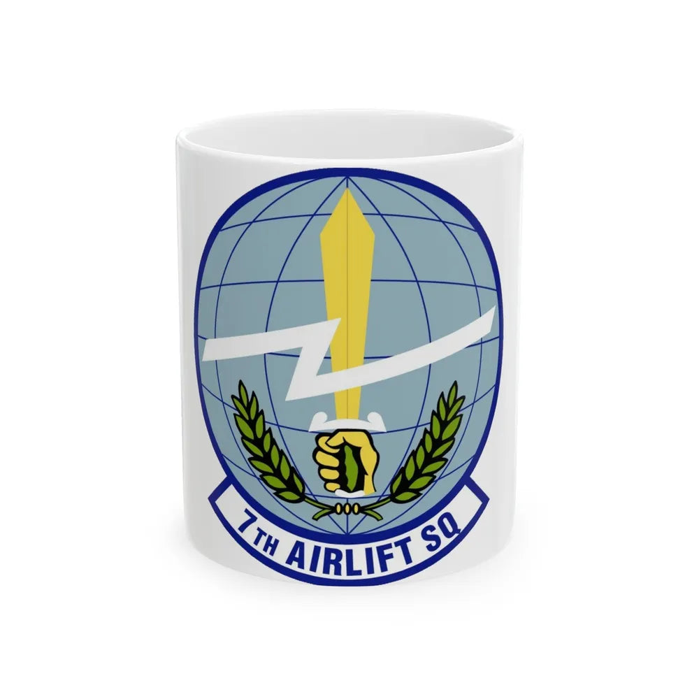 7th Airlift Squadron (U.S. Air Force) White Coffee Mug-11oz-Go Mug Yourself