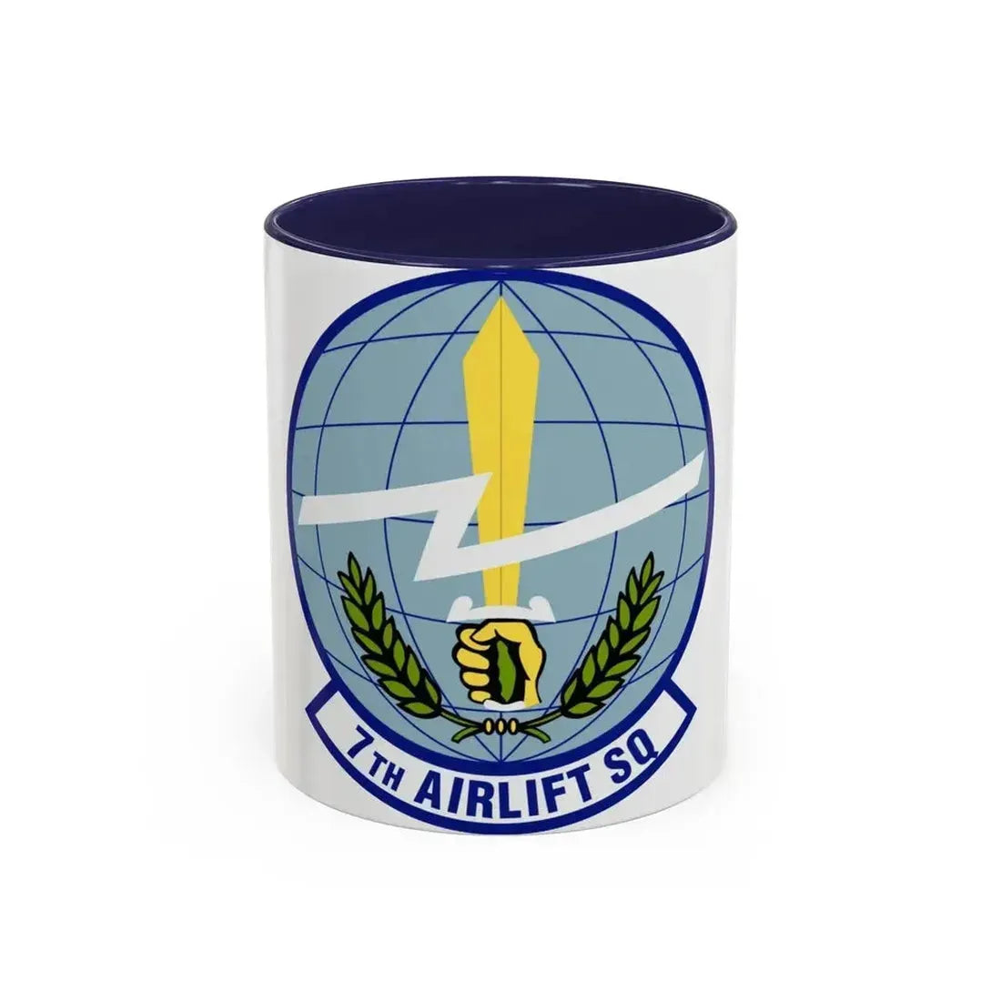 7th Airlift Squadron (U.S. Air Force) Accent Coffee Mug 11oz Navy - Go Mug Yourself