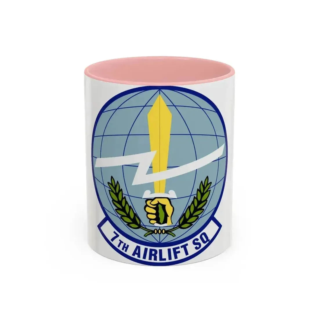 7th Airlift Squadron (U.S. Air Force) Accent Coffee Mug 11oz Pink - Go Mug Yourself