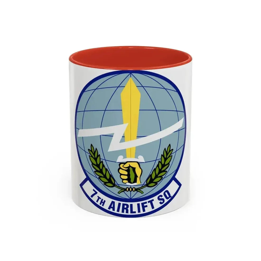 7th Airlift Squadron (U.S. Air Force) Accent Coffee Mug 11oz Red - Go Mug Yourself