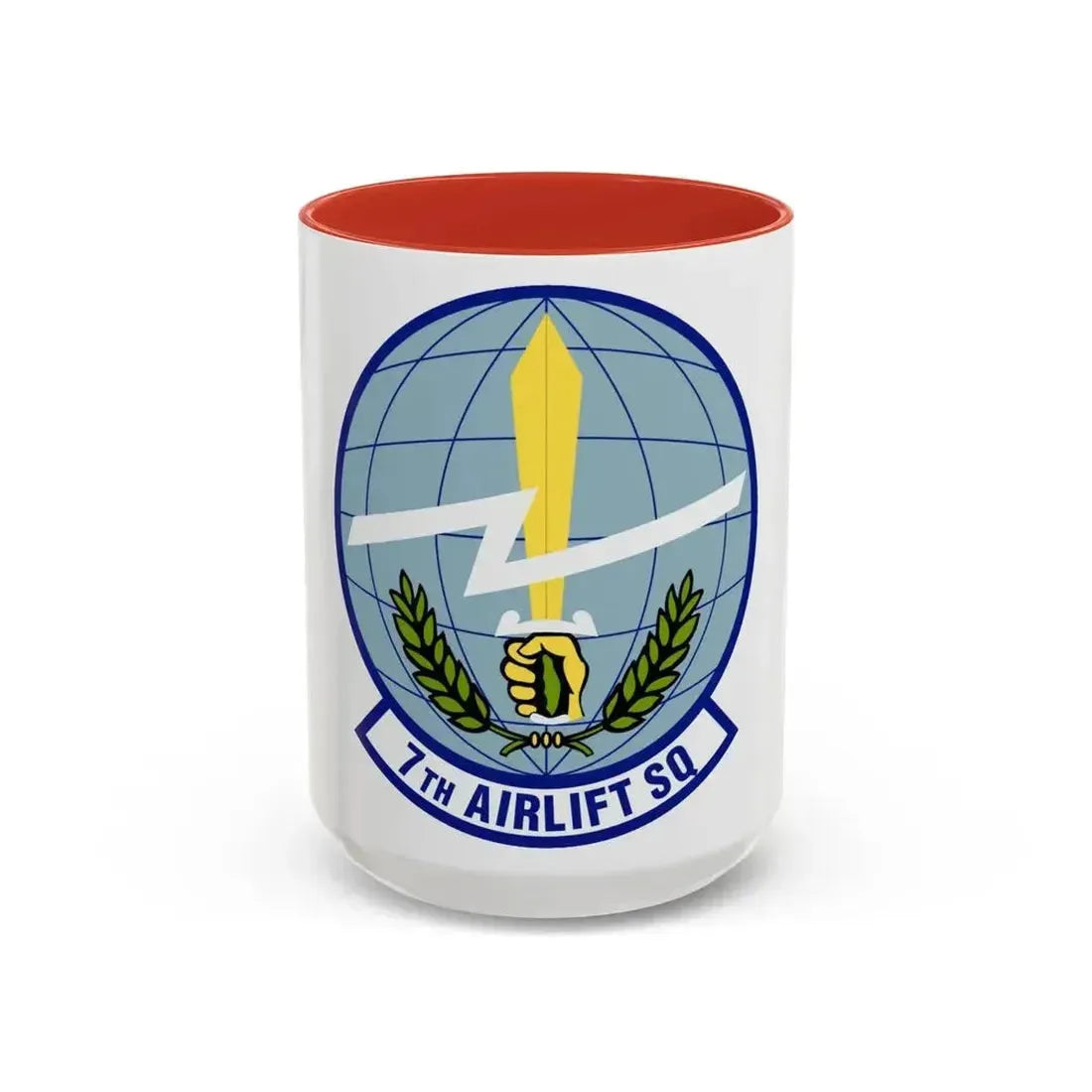 7th Airlift Squadron (U.S. Air Force) Accent Coffee Mug 15oz Red - Go Mug Yourself