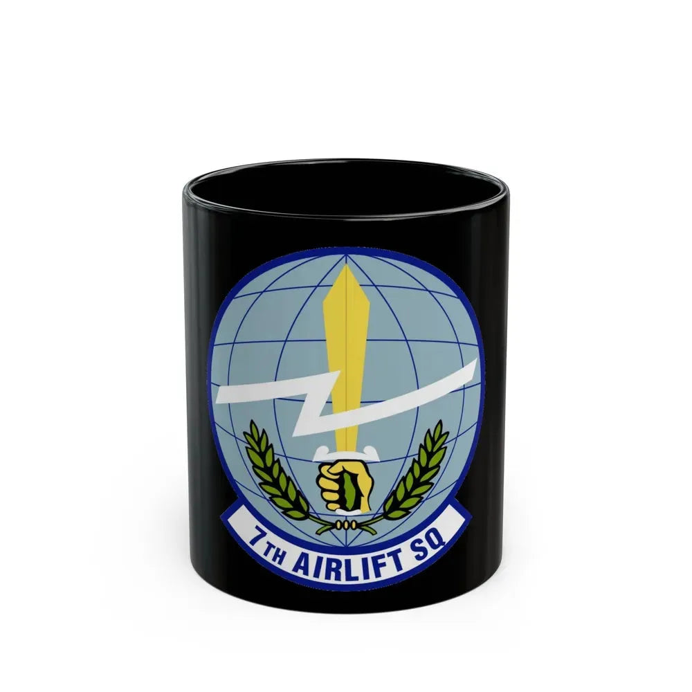 7th Airlift Squadron (U.S. Air Force) Black Coffee Mug 11oz - Go Mug Yourself