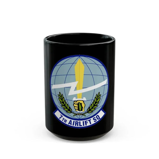 7th Airlift Squadron (U.S. Air Force) Black Coffee Mug 15oz - Go Mug Yourself