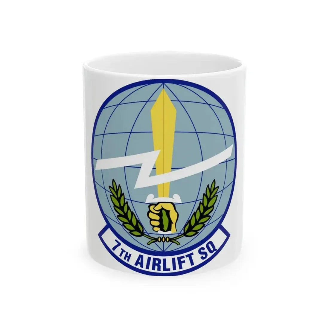7th Airlift Squadron (U.S. Air Force) White Coffee Mug 11oz - Go Mug Yourself