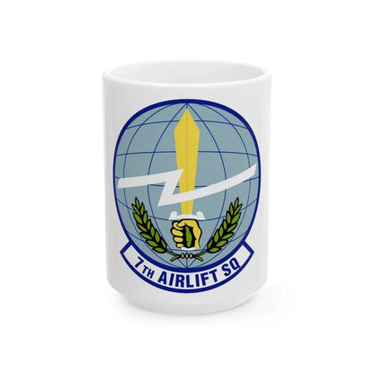 7th Airlift Squadron (U.S. Air Force) White Coffee Mug 15oz - Go Mug Yourself