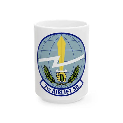 7th Airlift Squadron (U.S. Air Force) White Coffee Mug 15oz - Go Mug Yourself