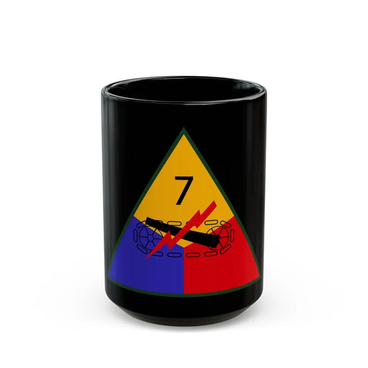 7th Armored Division (U.S. Army) Black Coffee Mug-15oz-Go Mug Yourself