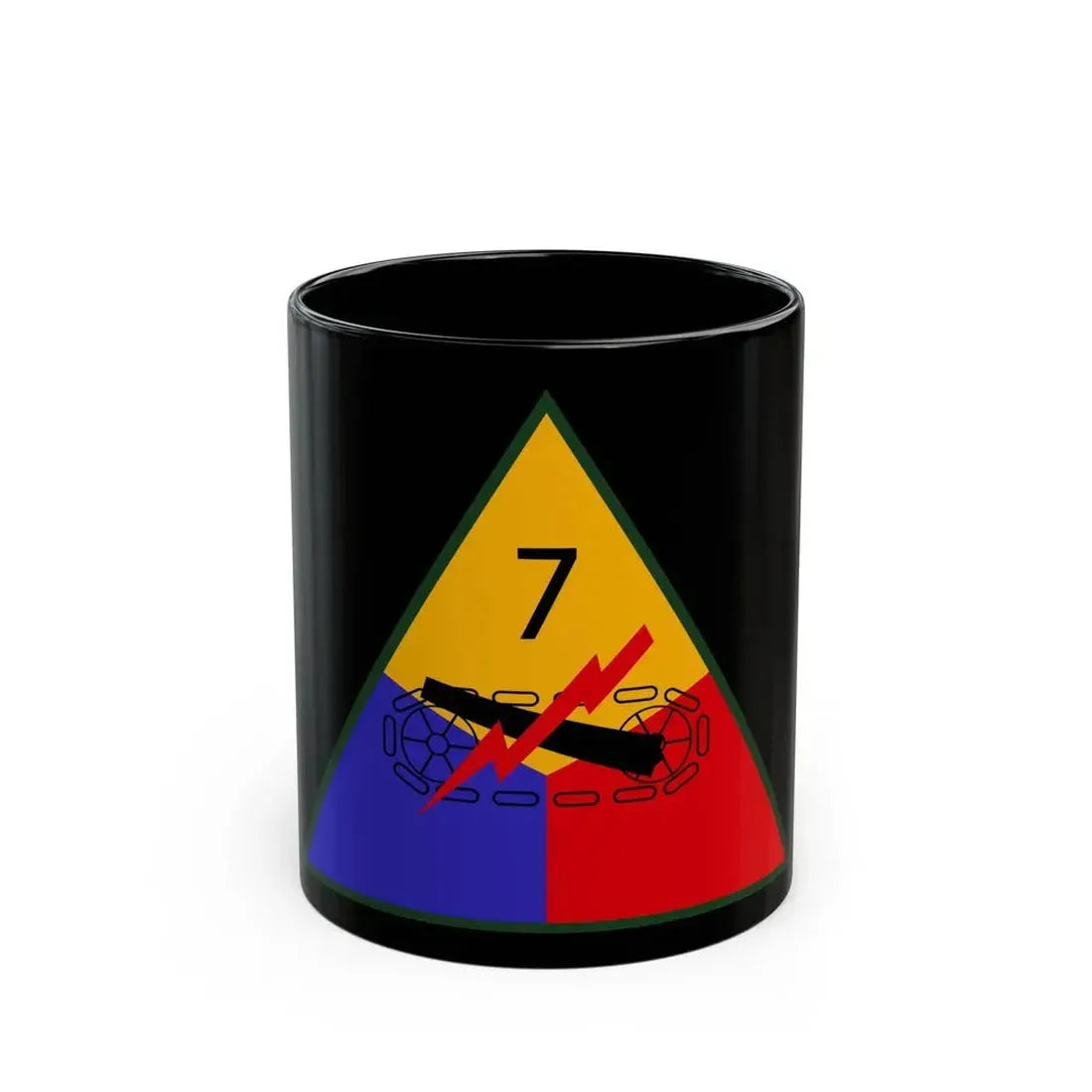 7th Armored Division (U.S. Army) Black Coffee Mug 11oz - Go Mug Yourself
