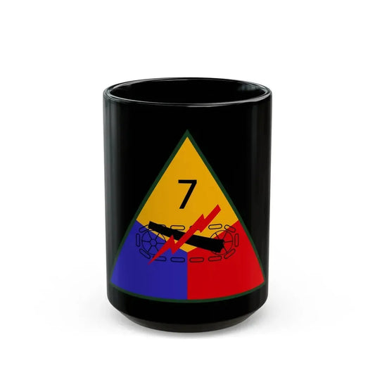 7th Armored Division (U.S. Army) Black Coffee Mug 15oz - Go Mug Yourself