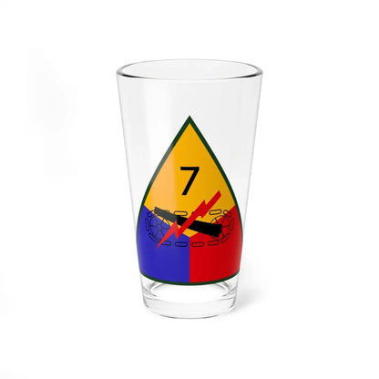 7th Armored Division (U.S. Army) Pint Glass 16oz 16oz - Go Mug Yourself