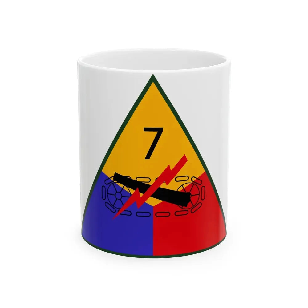 7th Armored Division (U.S. Army) White Coffee Mug 11oz - Go Mug Yourself