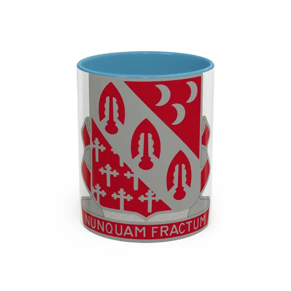 7th Artillery Regiment (U.S. Army) Accent Coffee Mug 11oz Light Blue - Go Mug Yourself