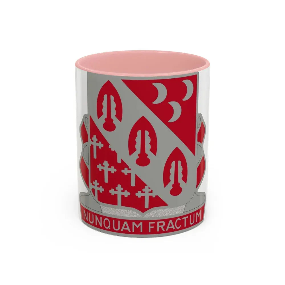 7th Artillery Regiment (U.S. Army) Accent Coffee Mug 11oz Pink - Go Mug Yourself