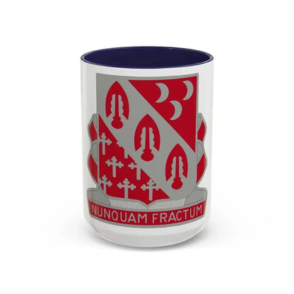 7th Artillery Regiment (U.S. Army) Accent Coffee Mug 15oz Navy - Go Mug Yourself