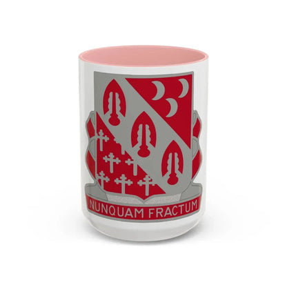 7th Artillery Regiment (U.S. Army) Accent Coffee Mug 15oz Pink - Go Mug Yourself