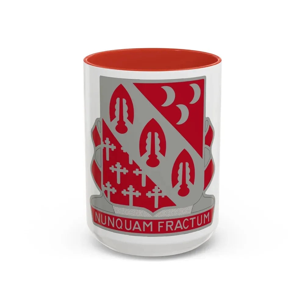 7th Artillery Regiment (U.S. Army) Accent Coffee Mug 15oz Red - Go Mug Yourself