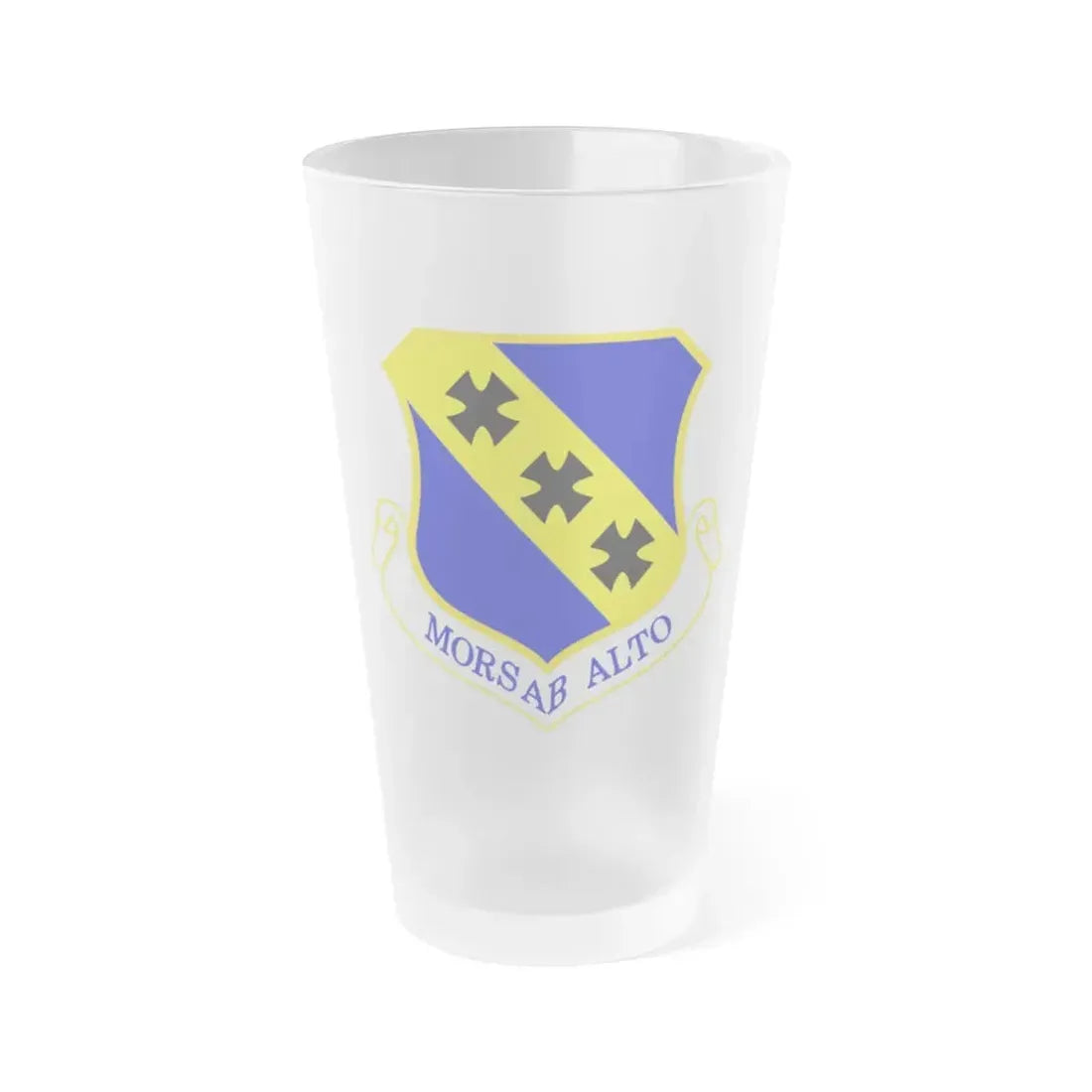7th Bomb Wing (U.S. Air Force) Frosted Pint Glass 16oz 16oz Frosted - Go Mug Yourself