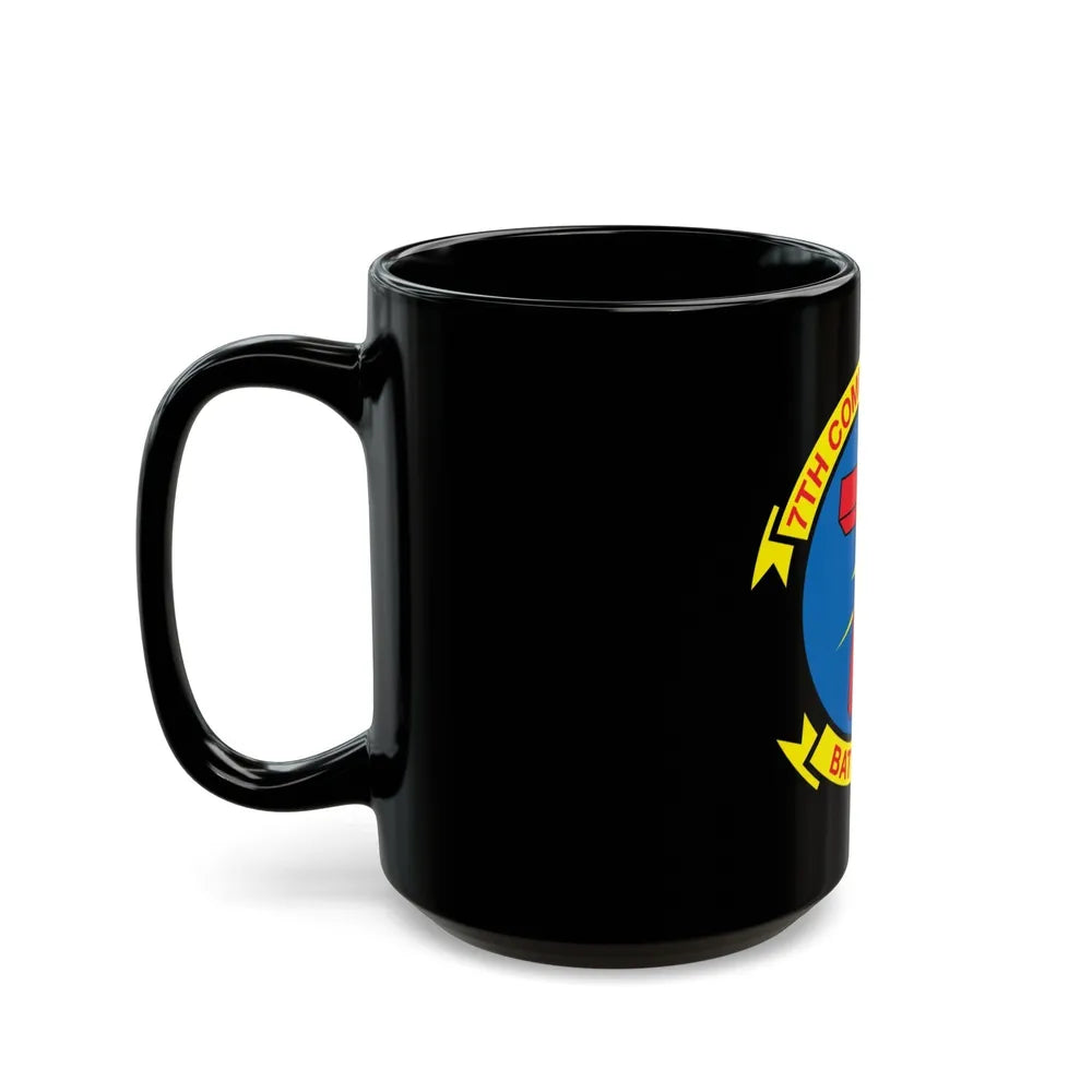 7th Communication Battalion (USMC) Black Coffee Mug-Go Mug Yourself