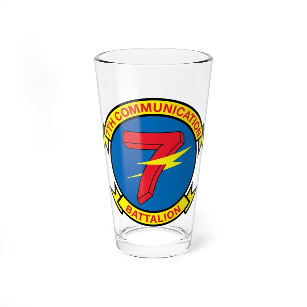 7th Communication Battalion (USMC) Pint Glass 16oz-16oz-Go Mug Yourself