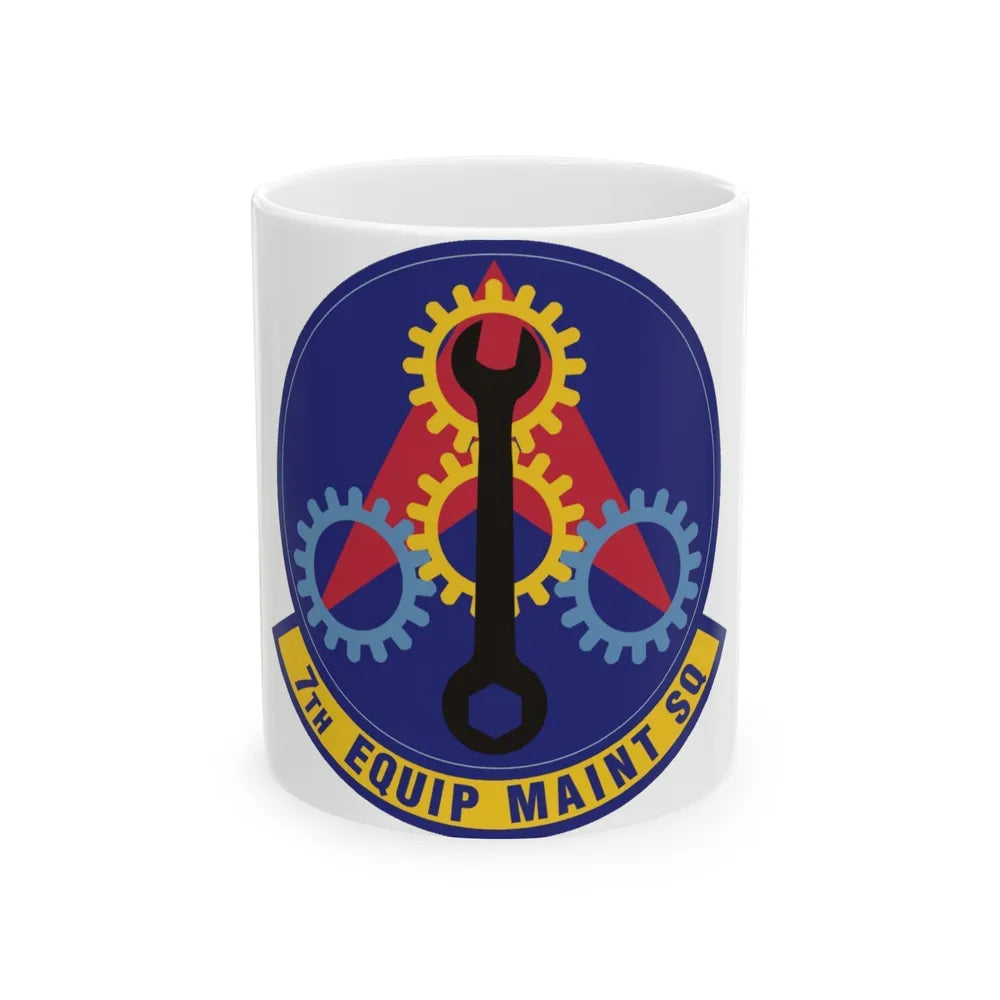 7th Equipment Maintenance Squadron (U.S. Air Force) White Coffee Mug-11oz-Go Mug Yourself