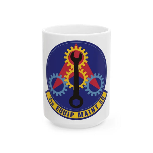 7th Equipment Maintenance Squadron (U.S. Air Force) White Coffee Mug-15oz-Go Mug Yourself