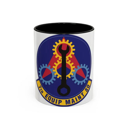 7th Equipment Maintenance Squadron (U.S. Air Force) Accent Coffee Mug 11oz Black - Go Mug Yourself