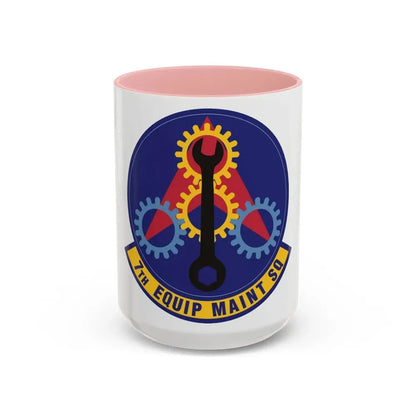 7th Equipment Maintenance Squadron (U.S. Air Force) Accent Coffee Mug 15oz Pink - Go Mug Yourself