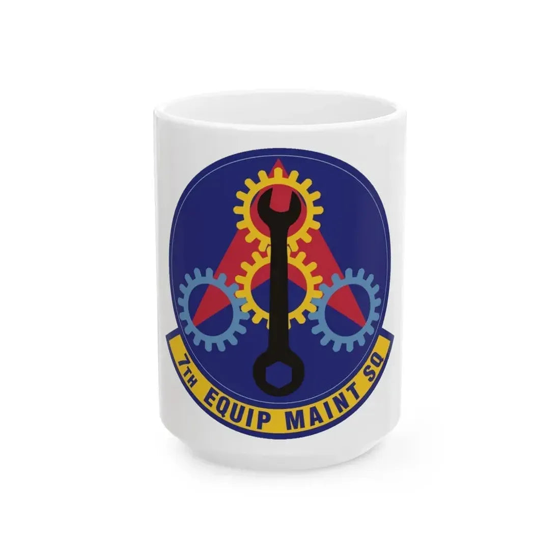 7th Equipment Maintenance Squadron (U.S. Air Force) White Coffee Mug 15oz - Go Mug Yourself