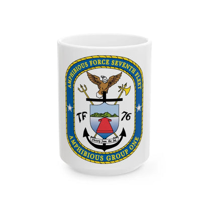 7th Fleet Amphibious Force (U.S. Navy) White Coffee Mug-15oz-Go Mug Yourself