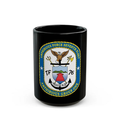 7th Fleet Amphibious Force (U.S. Navy) Black Coffee Mug 15oz - Go Mug Yourself