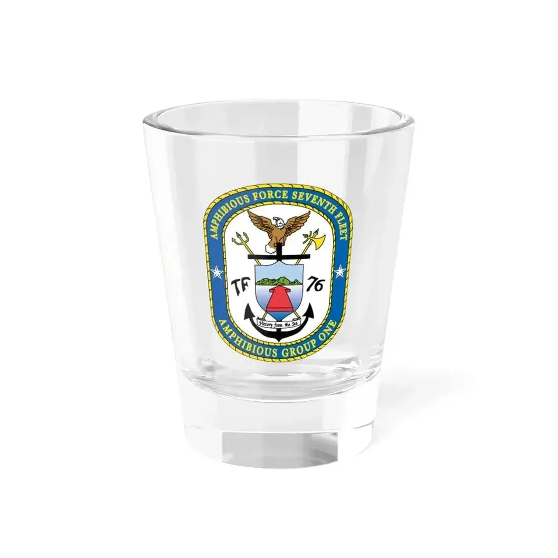 7th Fleet Amphibious Force (U.S. Navy) Shot Glass 1.5oz 1.5oz - Go Mug Yourself