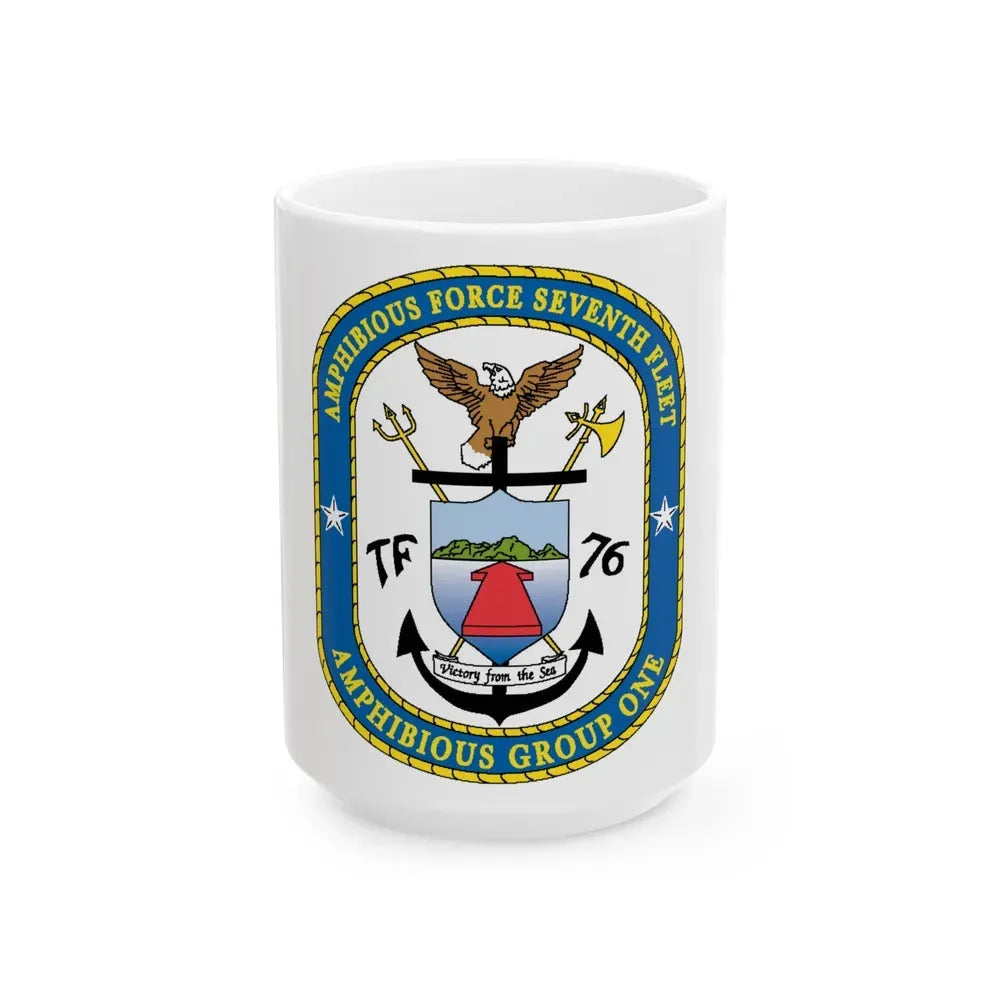 7th Fleet Amphibious Force (U.S. Navy) White Coffee Mug 15oz - Go Mug Yourself