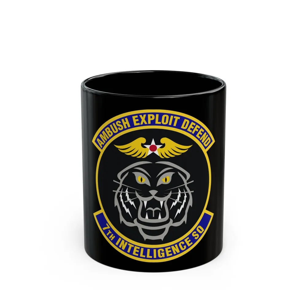 7th Intelligence Squadron (U.S. Air Force) Black Coffee Mug-11oz-Go Mug Yourself